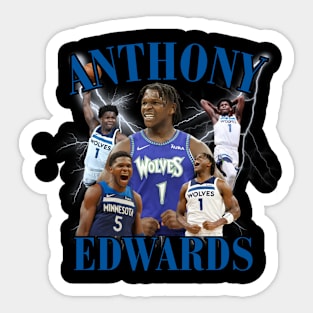 Anthony Edwards Graphic Tee Sticker